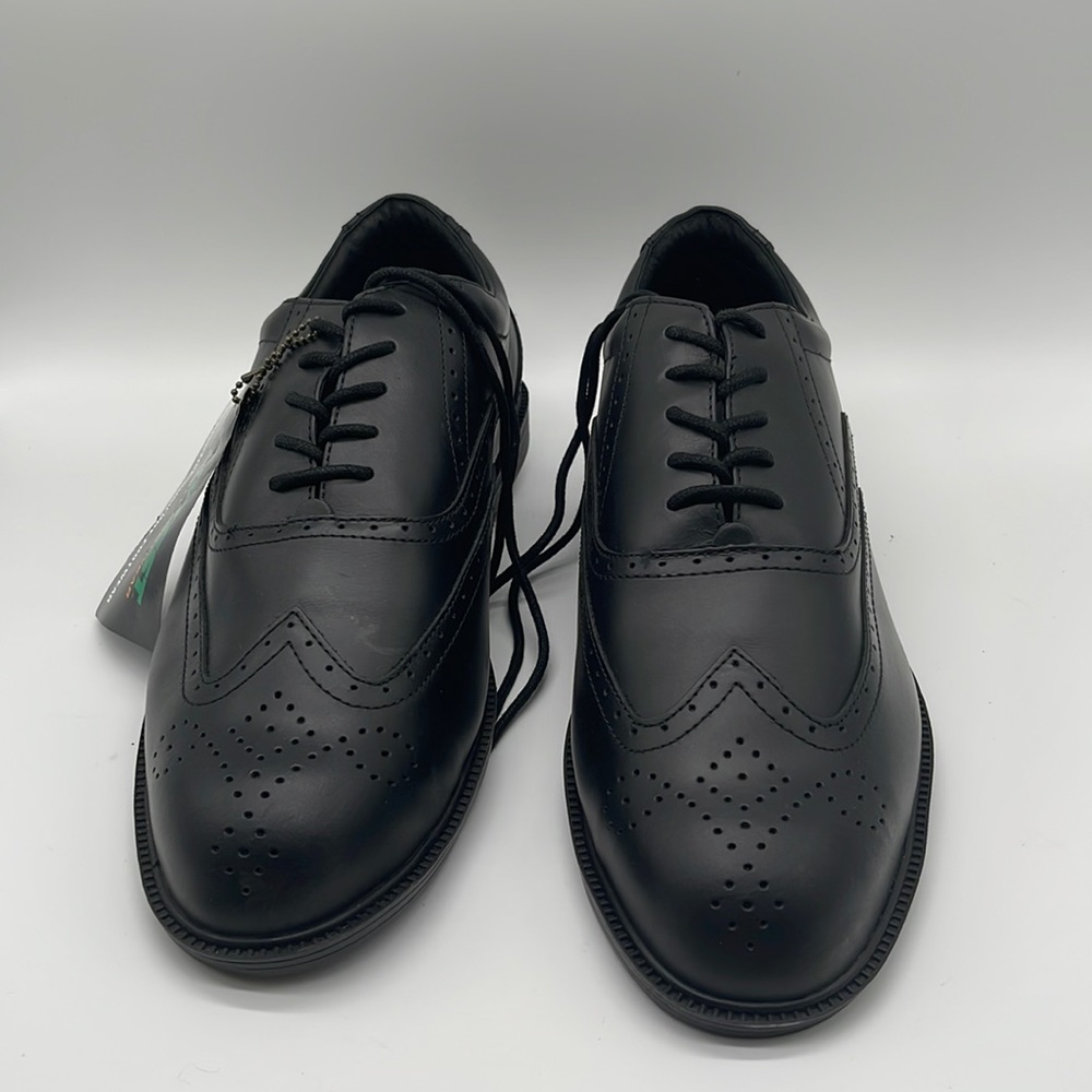 MEN'S HUSH PUPPIES STEEL TOE WING TIP SHOE